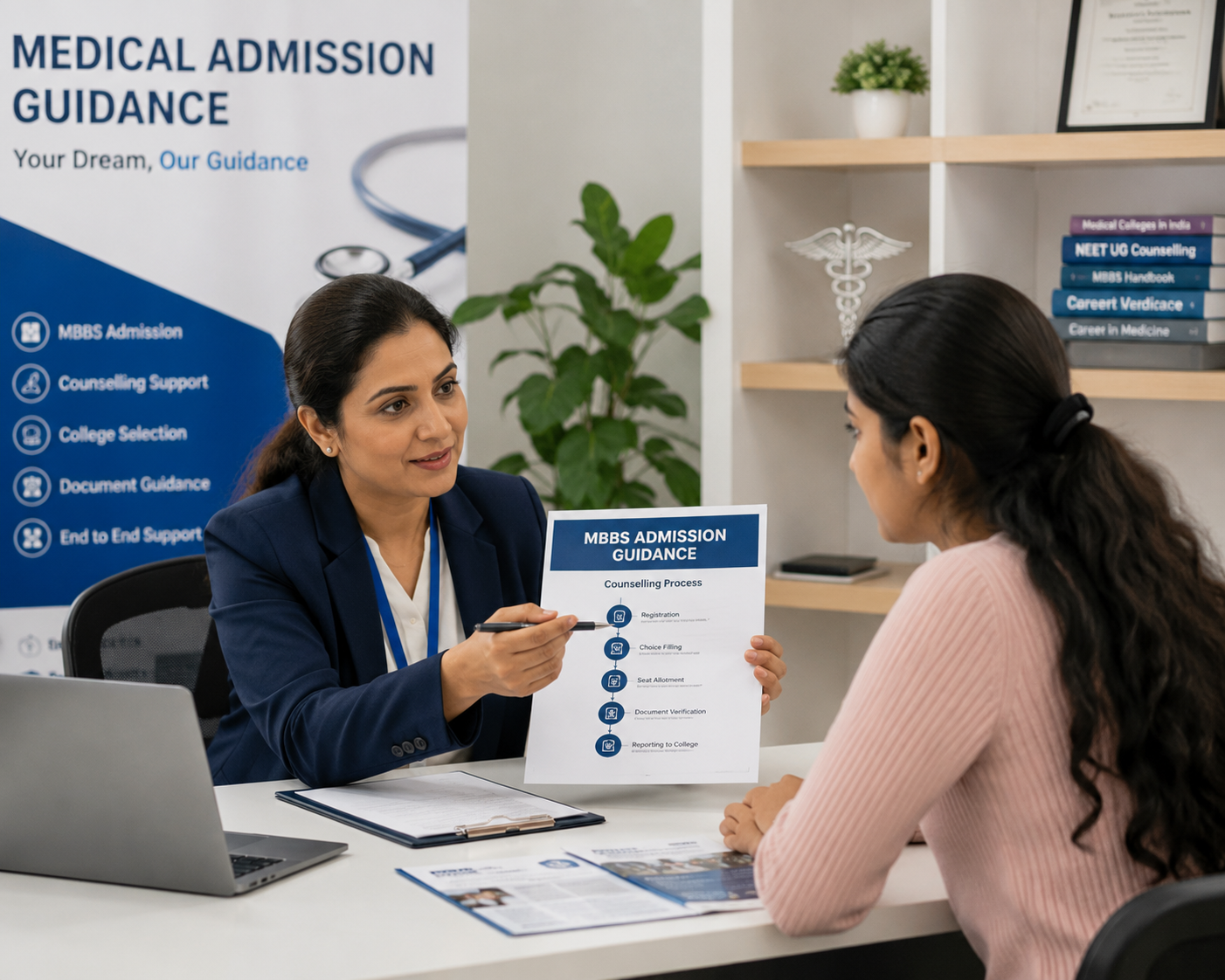 Medical college admission assistance for NEET aspirants with expert counselling and support.