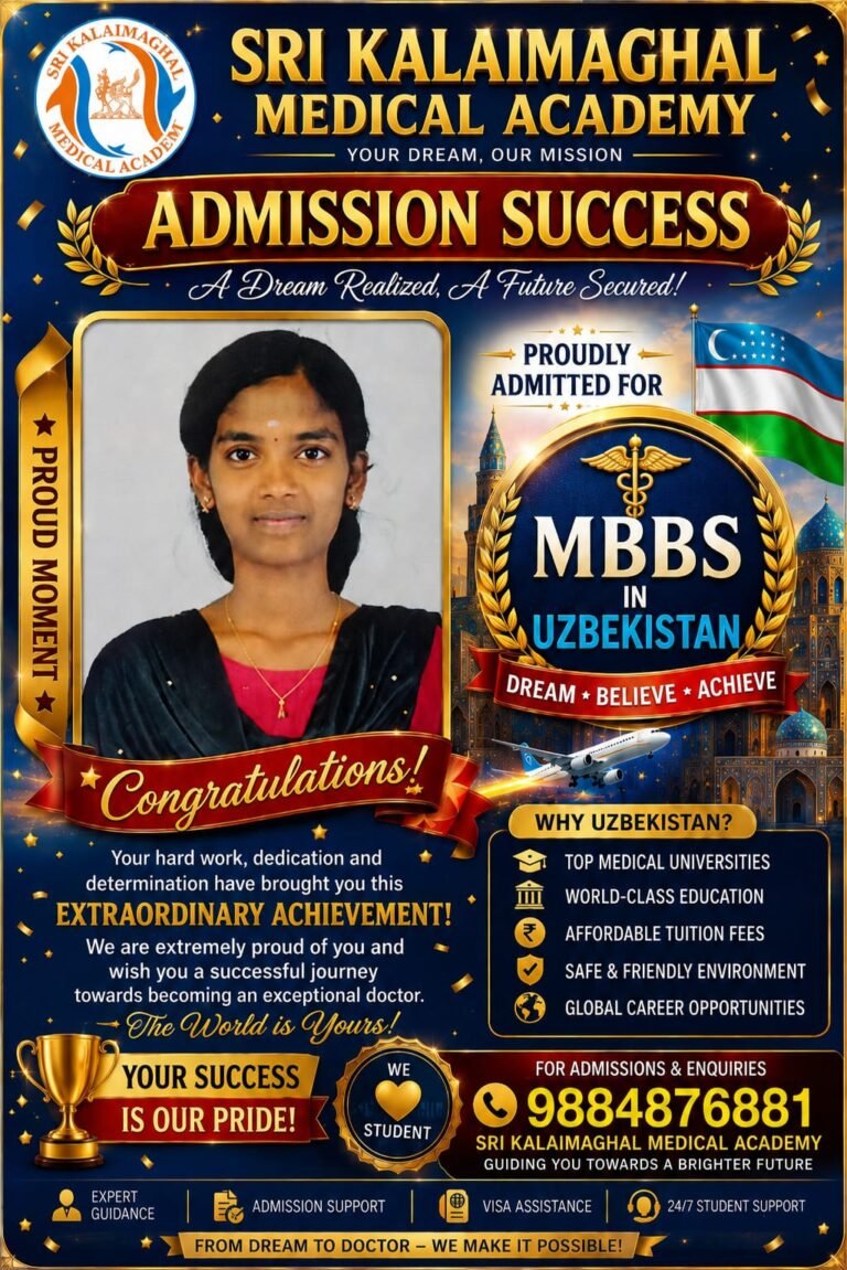 International medical university student admitted through MBBS abroad program